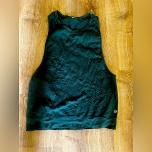 Lululemon mesh green tank